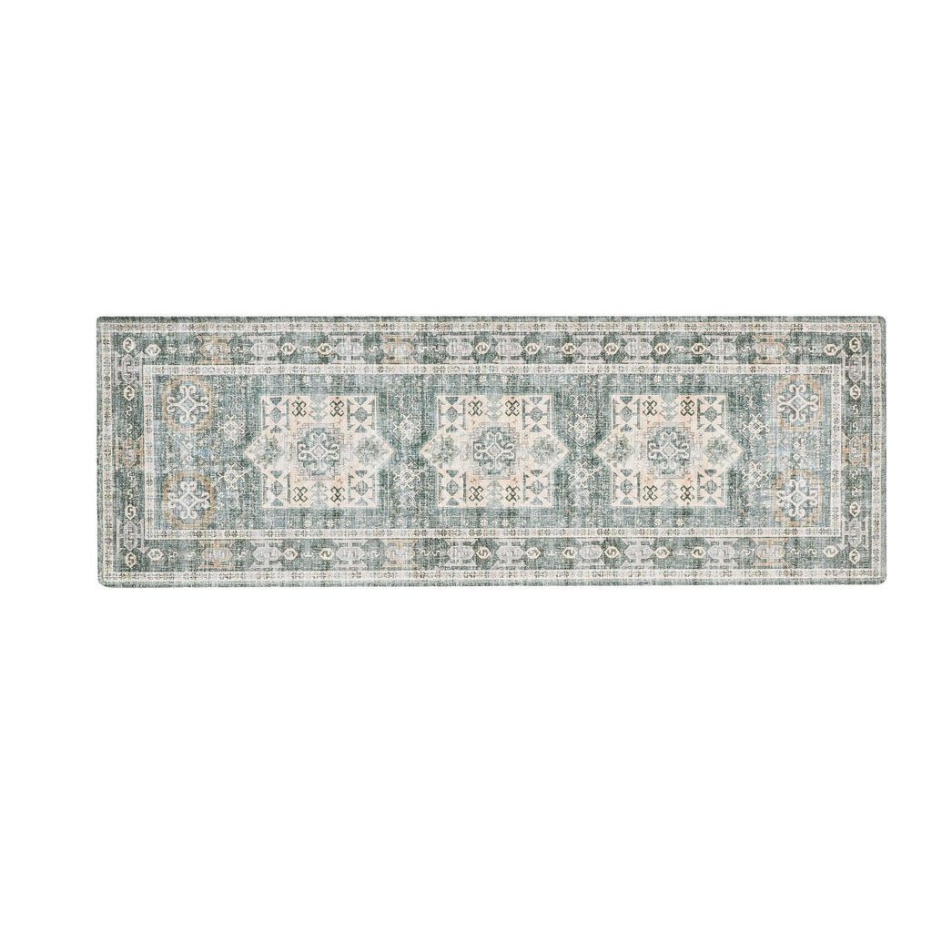 greatbayhome Rugs Medallion Machine Washable Accent Area Rug & Runner - Nava Collection Medallion Washable Accent Runner 2'4" x 7' | Nava Collection by Great Bay Home