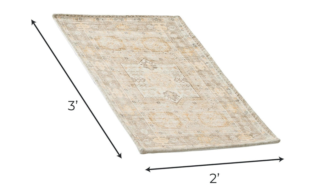 greatbayhome Rugs Medallion Washable Accent Rug 2' x 3'| Nava Collection by Great Bay Home Medallion Washable Accent Rug 2' x 3'| Nava Collection by Great Bay Home