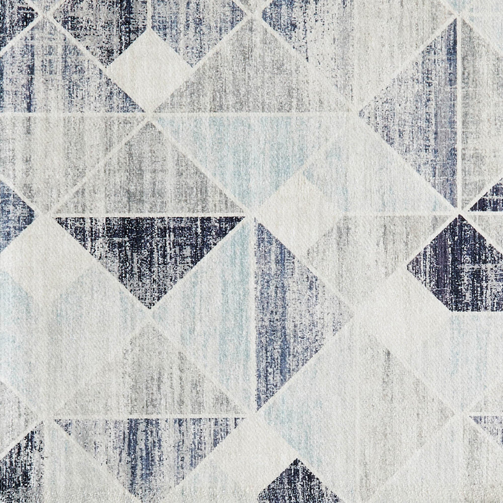 greatbayhome Rugs 2' x 3' / Grey Modern Geometric Machine Washable Accent Area Rug & Runner - Cordoba Collection Modern Geometric Washable Accent Rug 2' x 3' | Cordoba Collection by Great Bay Home