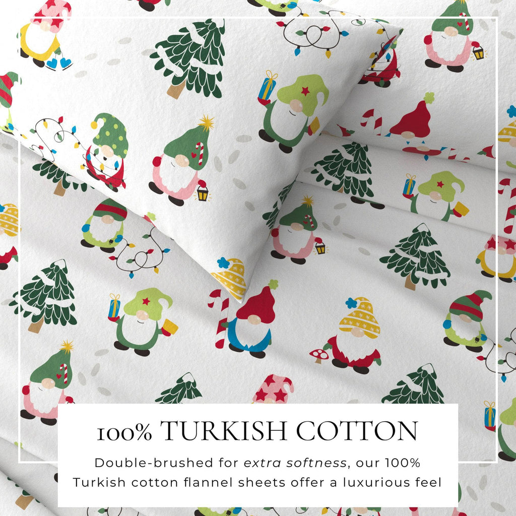 greatbayhome Sheets 4-Piece Turkish Cotton Flannel Sheet - Whittaker Collection 4-Piece Turkish Cotton Flannel Sheet | Whittaker Collection by Great Bay Home