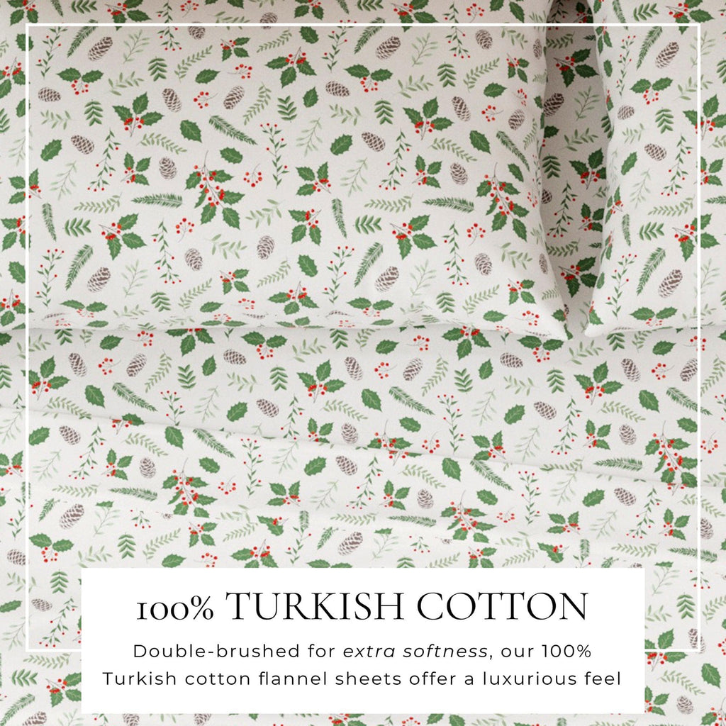 greatbayhome Sheets 4-Piece Turkish Cotton Flannel Sheet - Whittaker Collection 4-Piece Turkish Cotton Flannel Sheet | Whittaker Collection by Great Bay Home