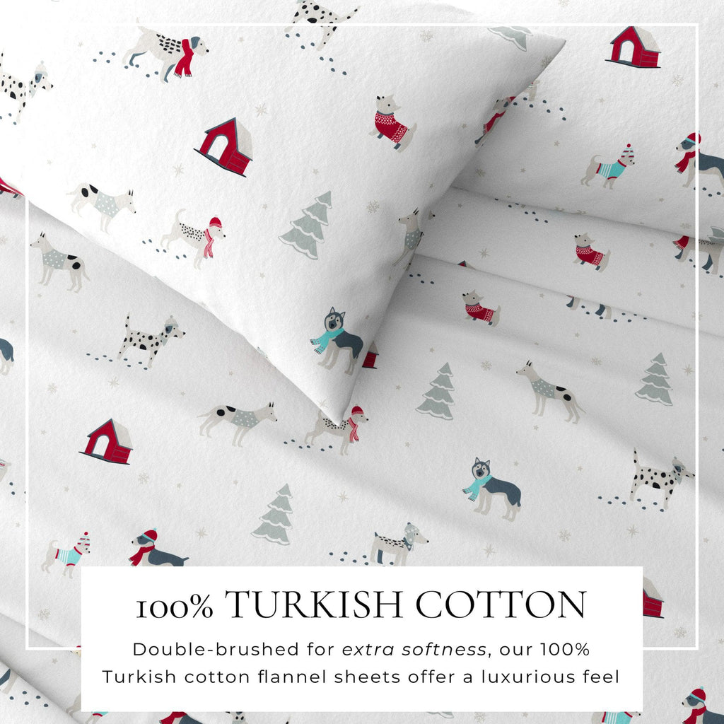 greatbayhome Sheets 4-Piece Turkish Cotton Flannel Sheet - Whittaker Collection 4-Piece Turkish Cotton Flannel Sheet | Whittaker Collection by Great Bay Home