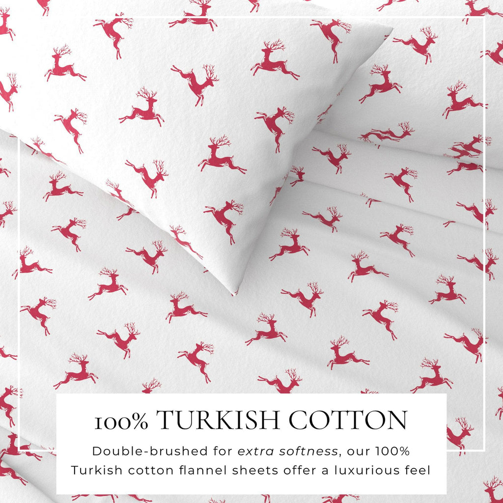 greatbayhome Sheets 4-Piece Turkish Cotton Flannel Sheet - Whittaker Collection 4-Piece Turkish Cotton Flannel Sheet | Whittaker Collection by Great Bay Home