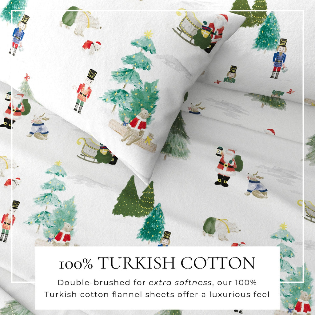 greatbayhome Sheets 4-Piece Turkish Cotton Flannel Sheet - Whittaker Collection 4-Piece Turkish Cotton Flannel Sheet | Whittaker Collection by Great Bay Home