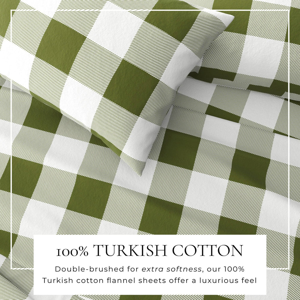 greatbayhome Sheets Turkish Cotton Flannel Sheet - Belle Collection 100% Turkish Cotton Flannel Sheet Set | Belle Collection By Great Bay Home