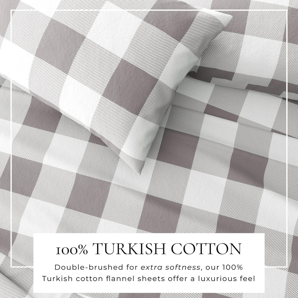 greatbayhome Sheets Turkish Cotton Flannel Sheet - Belle Collection 100% Turkish Cotton Flannel Sheet Set | Belle Collection By Great Bay Home