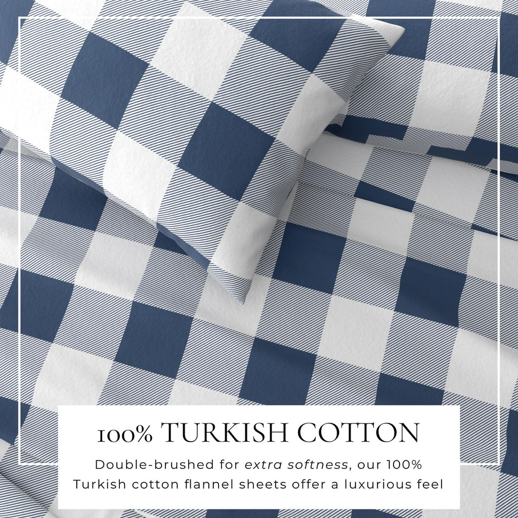 greatbayhome Sheets Turkish Cotton Flannel Sheet - Belle Collection 100% Turkish Cotton Flannel Sheet Set | Belle Collection By Great Bay Home