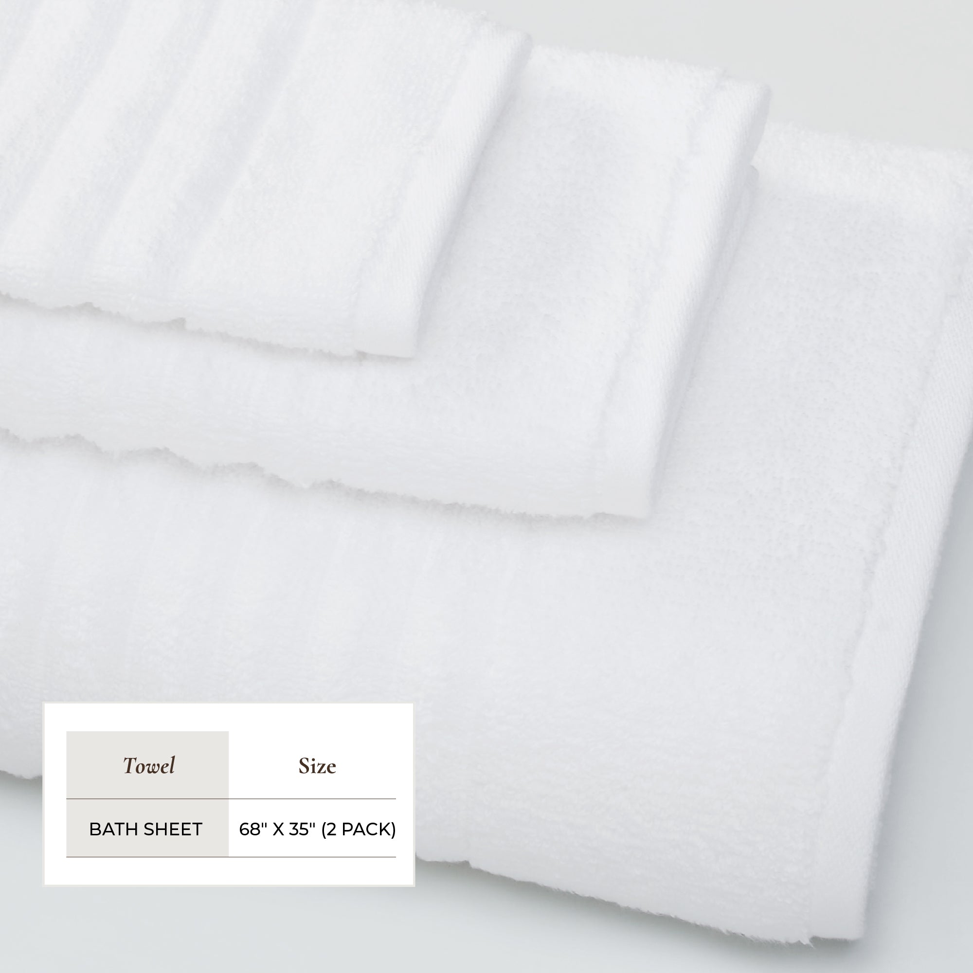 Luxury Combed Cotton Ribbed Bath Towel Set | Karina Collection by