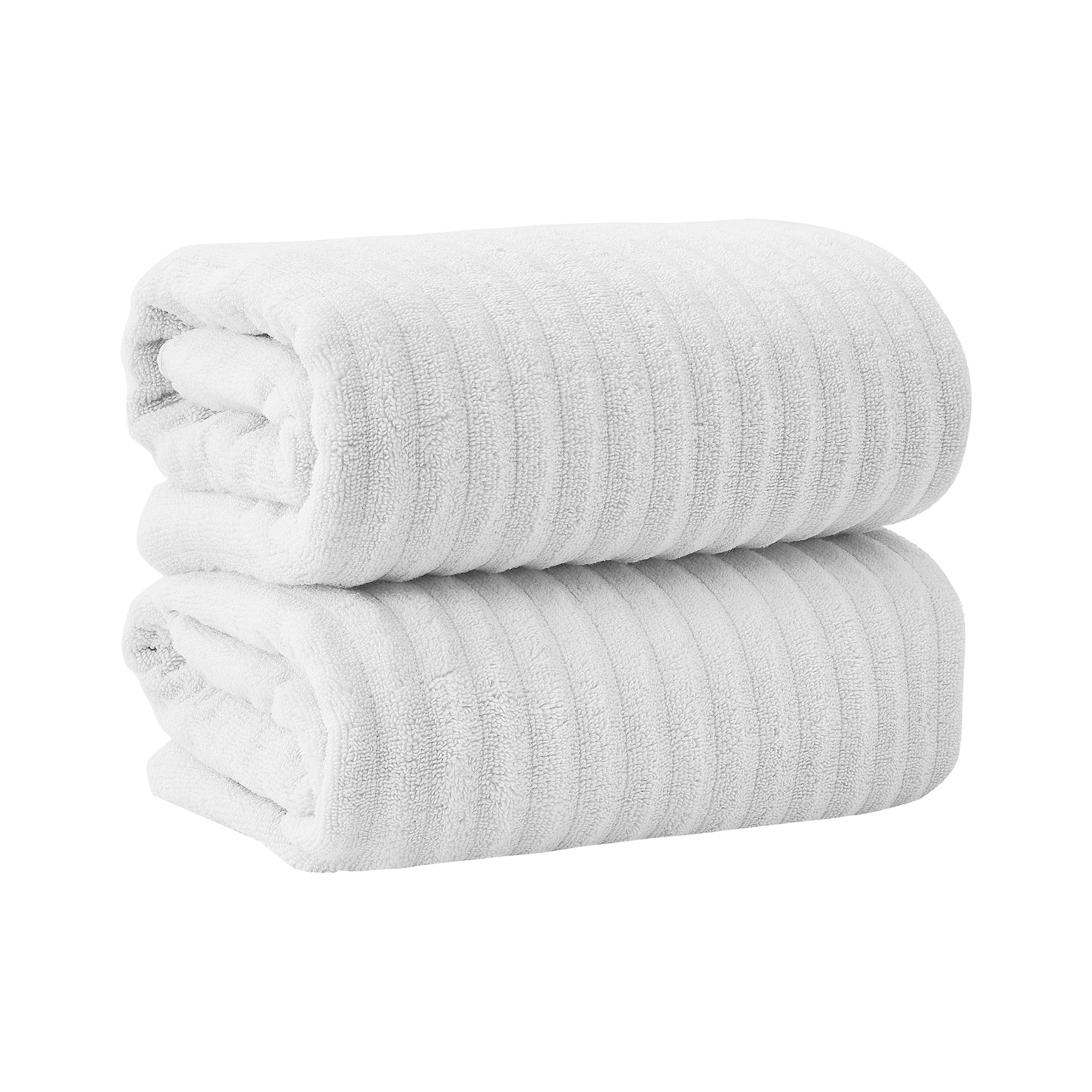 Luxury Combed Cotton Ribbed Bath Towel Set | Karina Collection by
