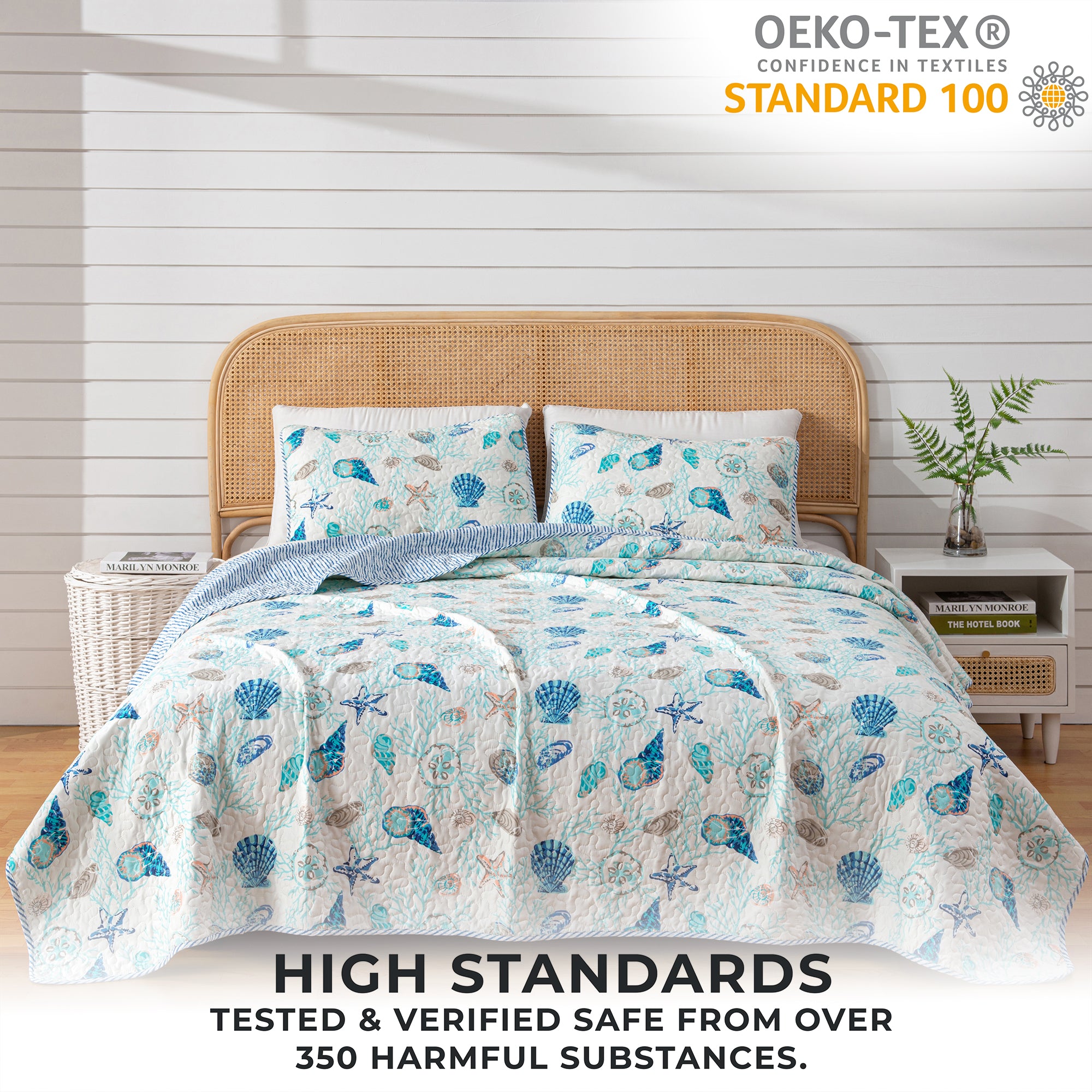 Coastal Quilt Set | Bali Collection by Great Bay Home