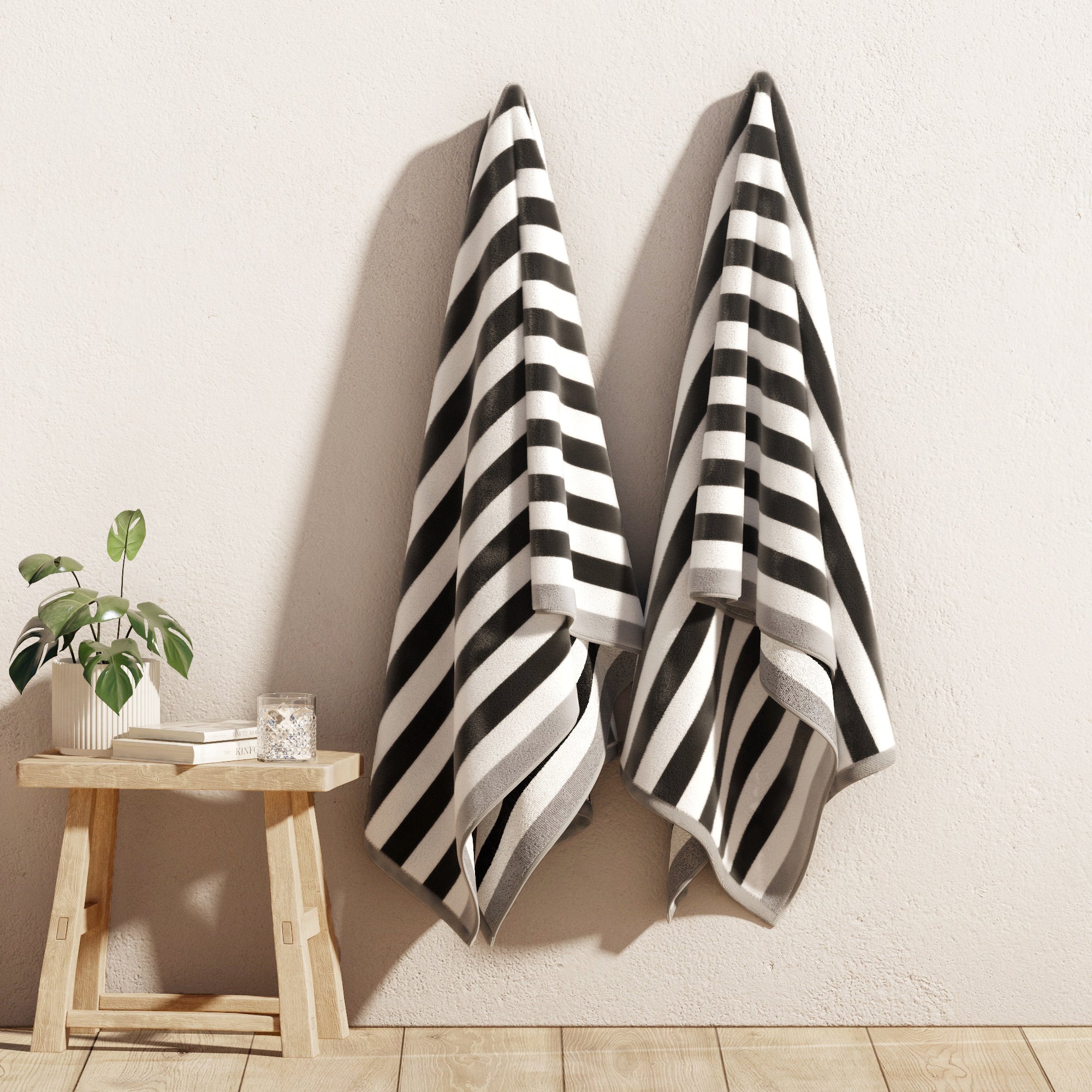 Oversized Stripe Border Cabana Beach Towel | Santa Cruz by Great