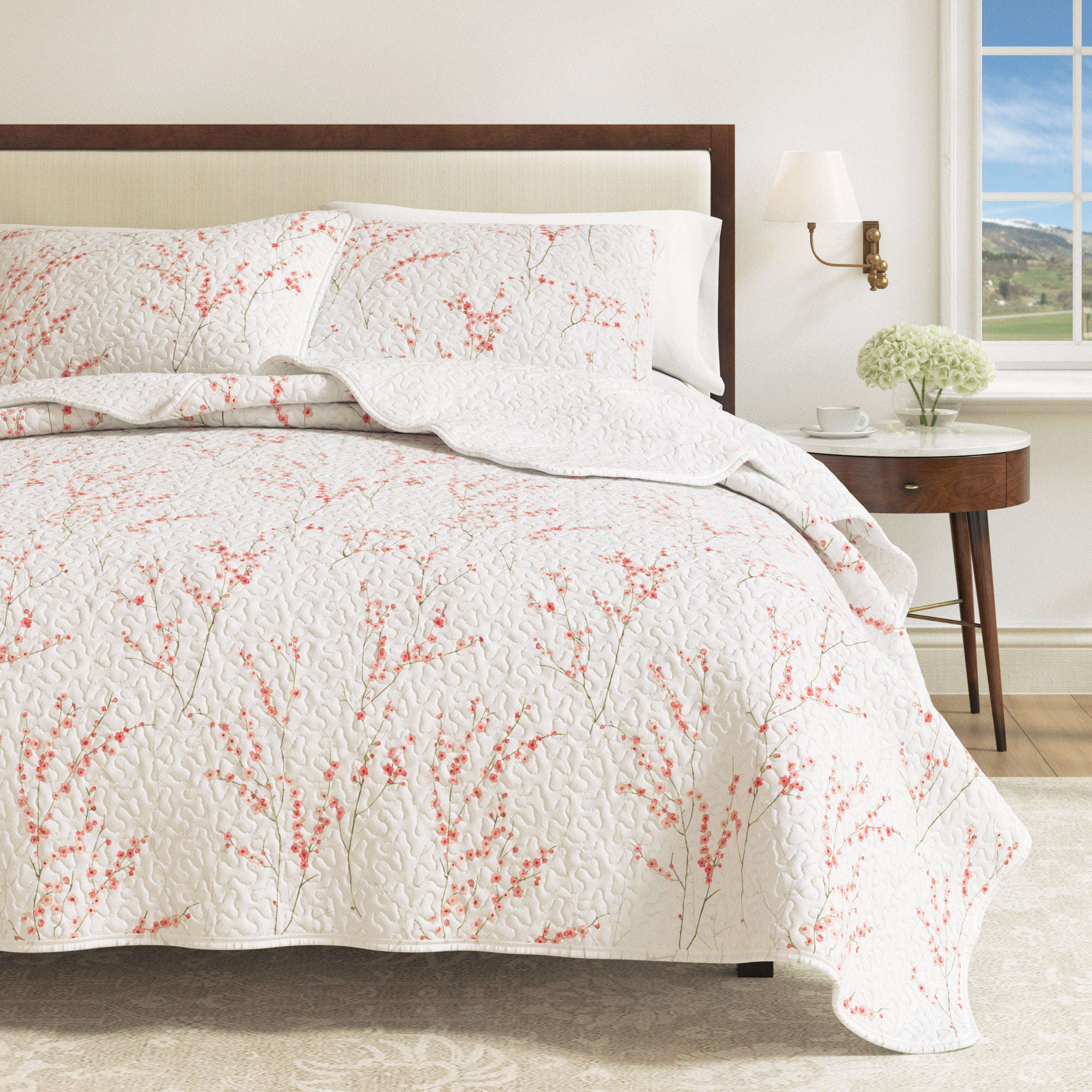 Cherry Blossom Quilt Set | Sakura Collection by Great Bay Home