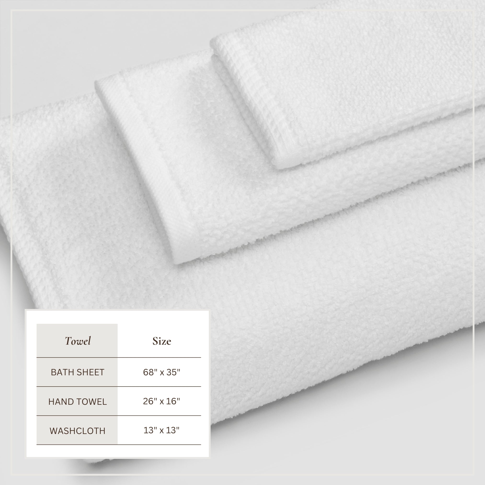 Cotton Textured Bath Towel Set | Acacia Collection by Great Bay Home