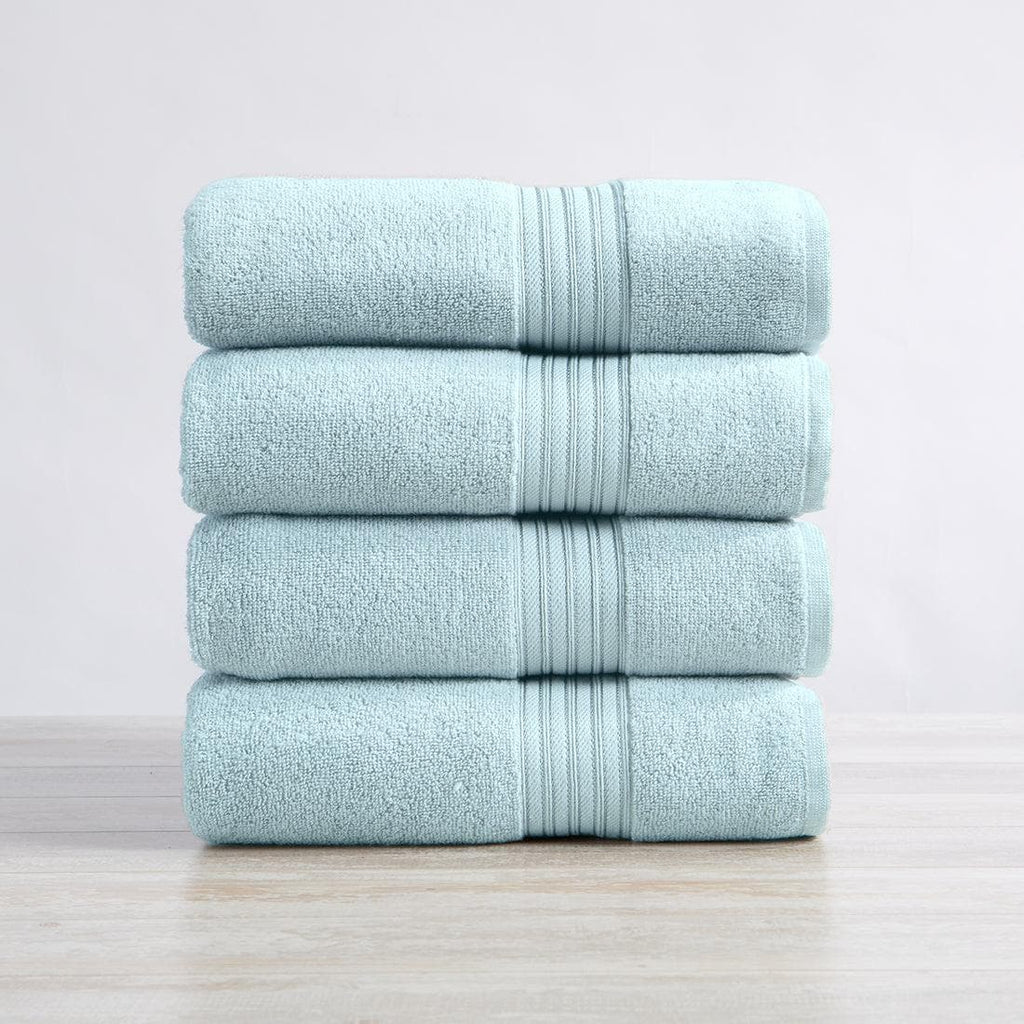 Great Bay Home Bath Towel (4-Pack) / Spa Blue 4 Pack Cotton Bath Towels - Cooper Collection