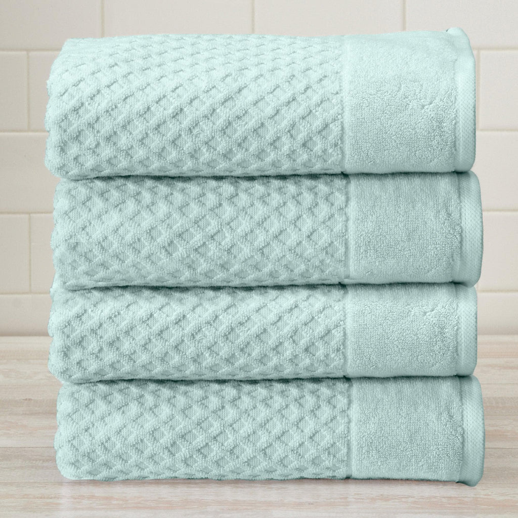 Great Bay Home Bath Towel (4-Pack) / Pastel Blue 4 Pack Cotton Bath Towels - Grayson Collection