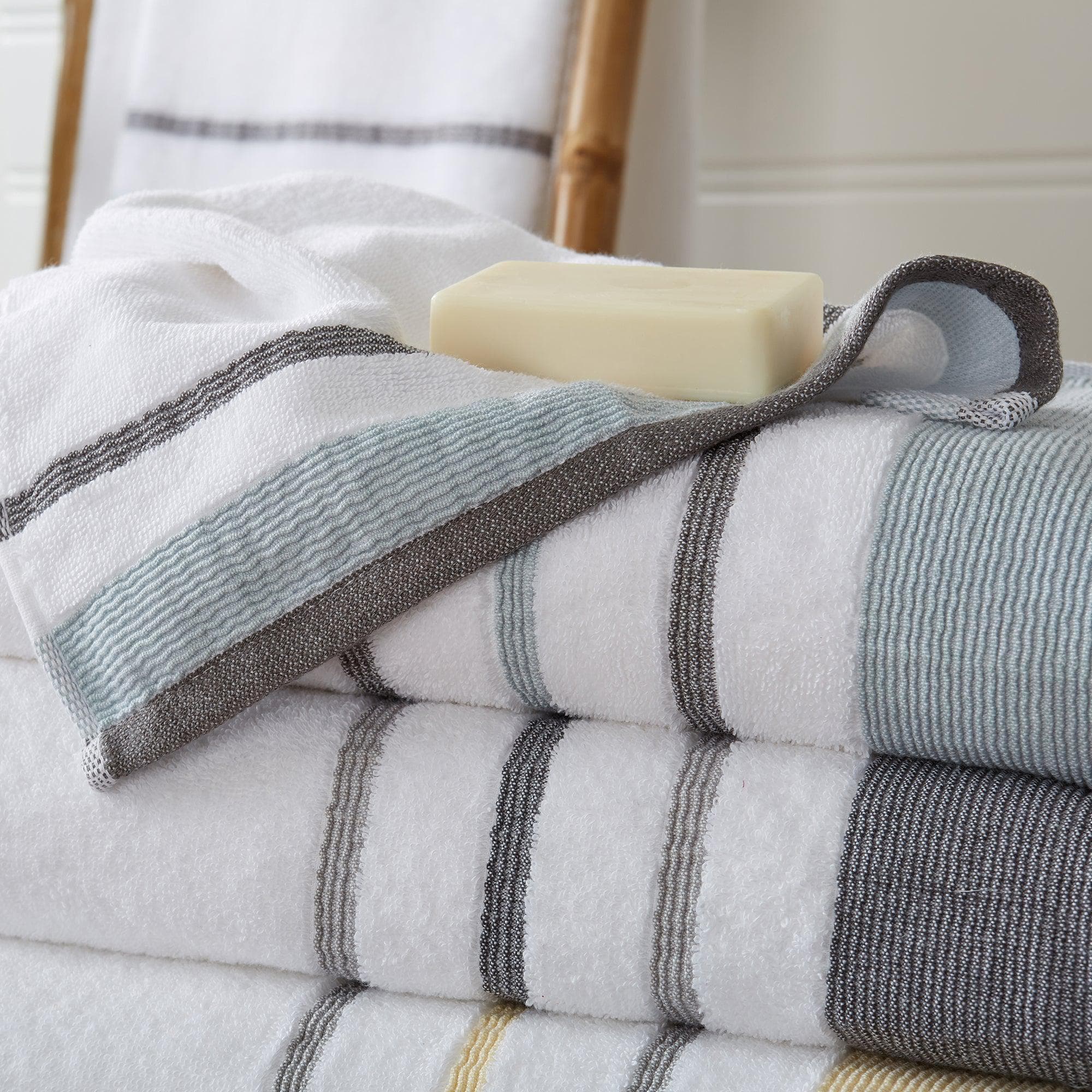 6-Piece Cotton Bath Towel  Noelle Collection by Great Bay Home