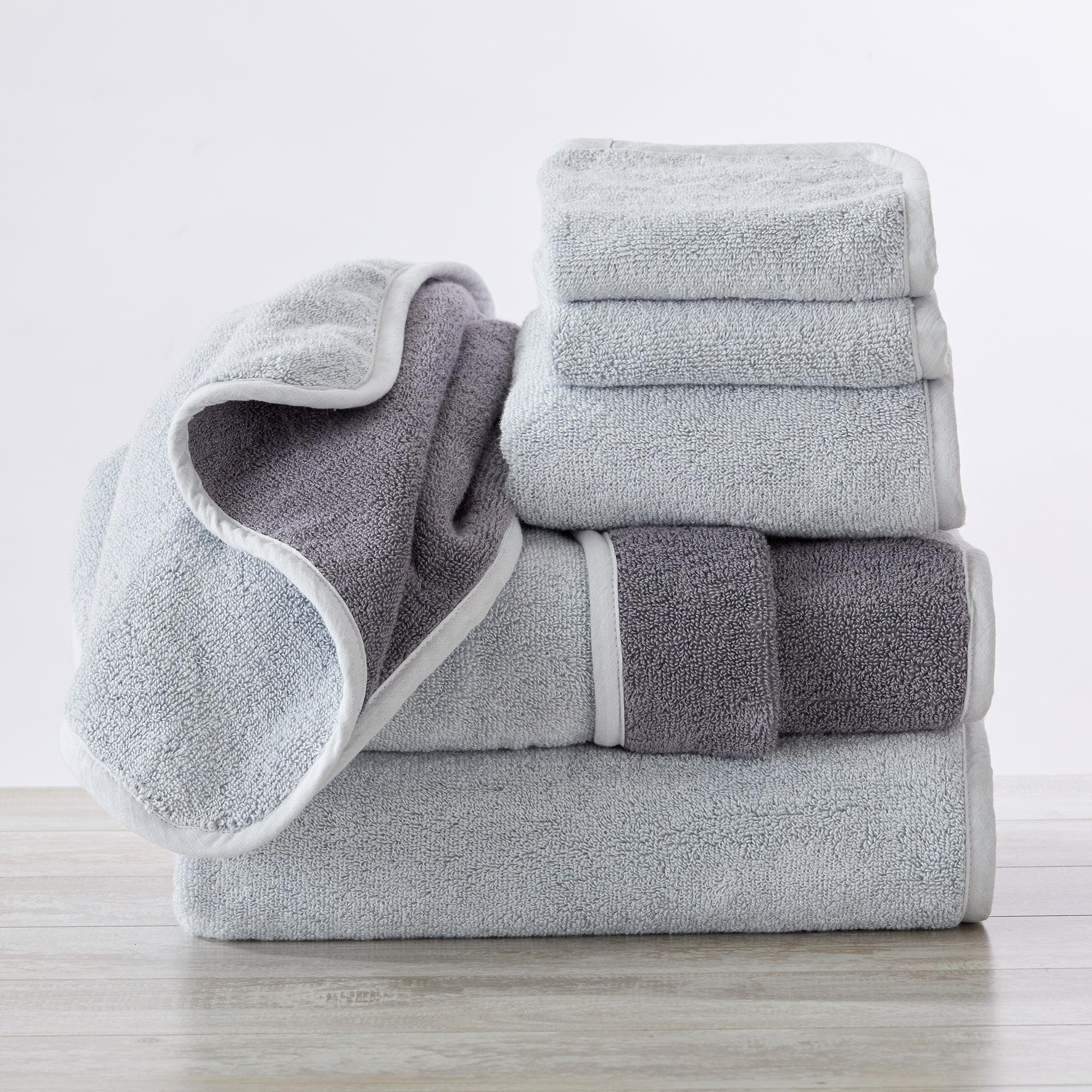 Garnier-Thiebaut Towel Plush Luxury Soft White Towels Set 6-Pieces (2 Bath Towels, 2 Hand Towels, 2 Face cloth)