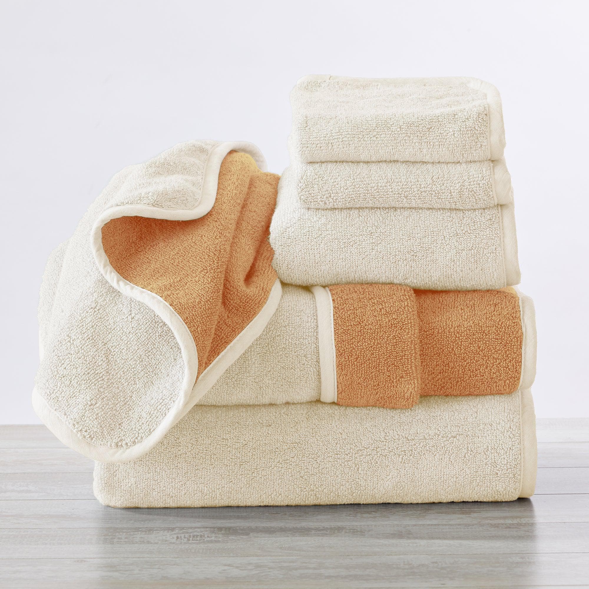 GOOD DEAL: 5 Piece Beige Bath Towel Set, 100% Combed Cotton Towels,  Shower Towel, 600 GSM Luxury Bath Towels, Plush and Absorbent Bathroom Towel  Set, (1 Bath Towel 2 Hand