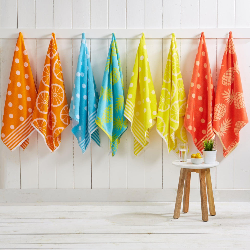 Great Bay Home Bath Towels 2-Pack Cotton Beach Towel - Frutta Collection 2-Pack Cotton Beach Towel | Frutta Collection by Great Bay Home
