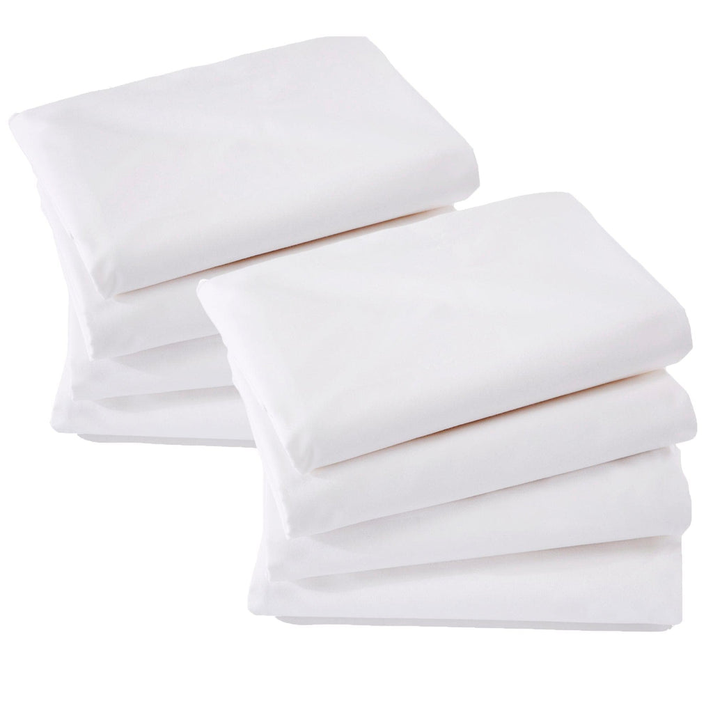 Great Bay Home Bedding Essentials 100% Cotton Allergy Control Pillow Protectors - Sonata Collection Premium 100% Cotton Pillow Protectors | Great Bay Home