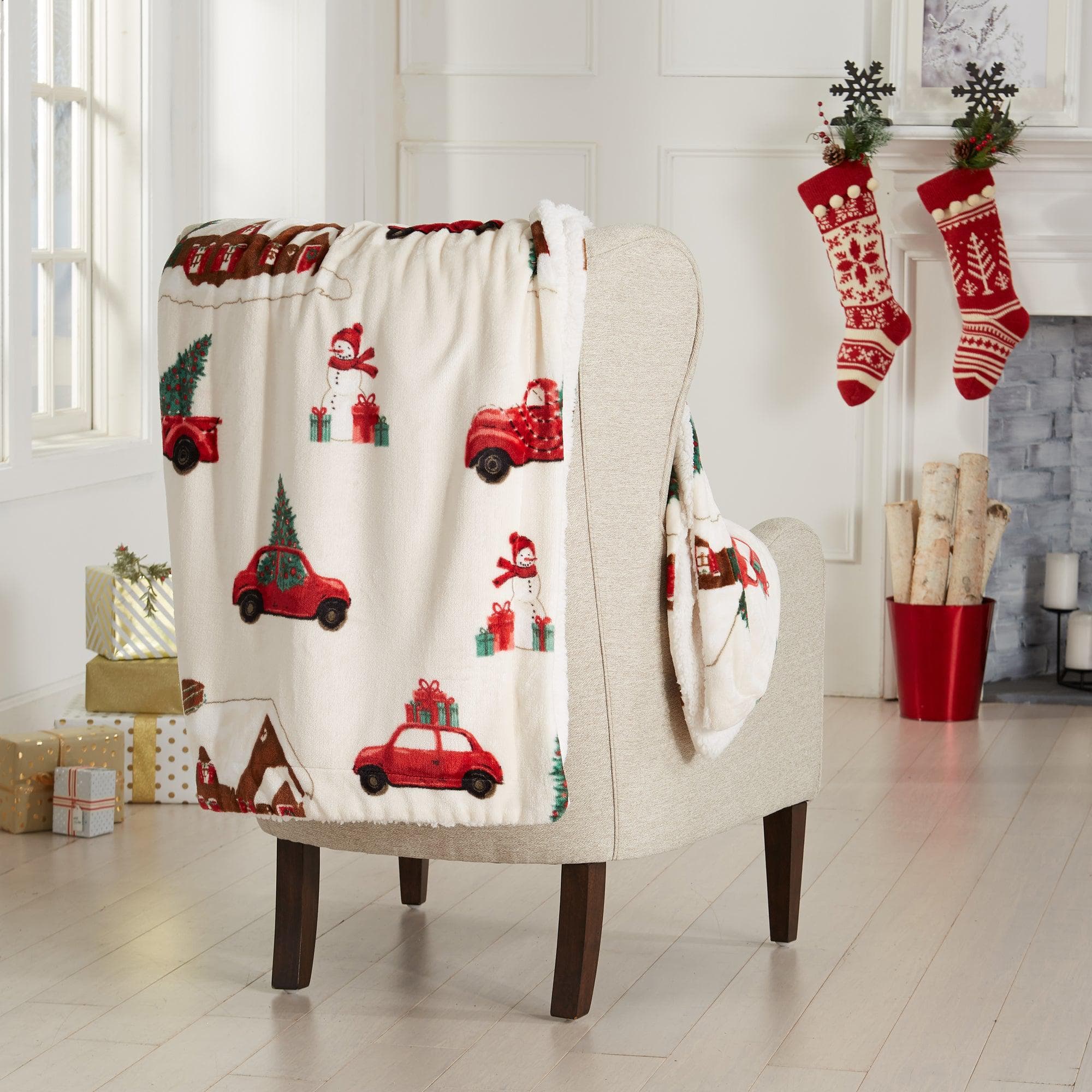 NEW Christmas Holiday Sloth Flannel Throw fashion Blanket - 50”- 60”