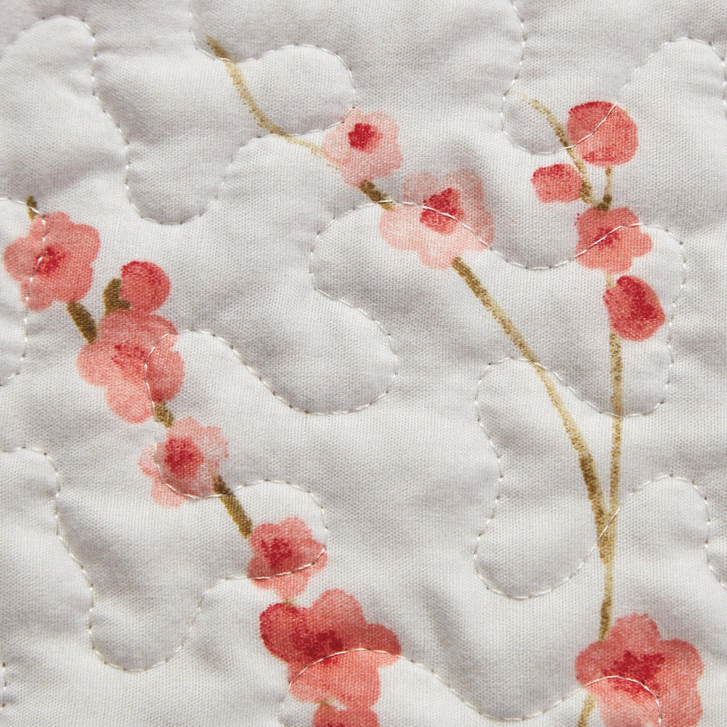 Great Bay Home Quilts 3-Piece Floral Quilt - Sakura Collection Cherry Blossom Quilt Set | Sakura Collection by Great Bay Home