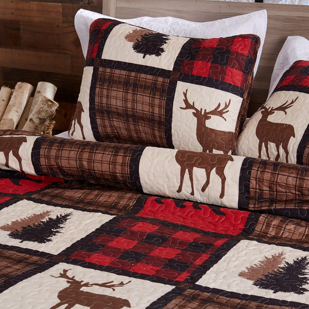 Great Bay Home Quilts 3-Piece Lodge Quilt - Stonehurst Collection Rustic Lodge Quilt Set | Stonehurst Collection by Great Bay Home