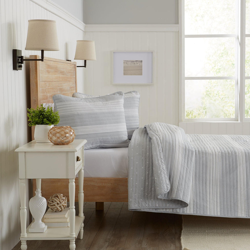 Great Bay Home Quilts 3-Piece Stripe Quilt - Madelina Collection 3-Piece Stripe Quilt - Madelina Collection