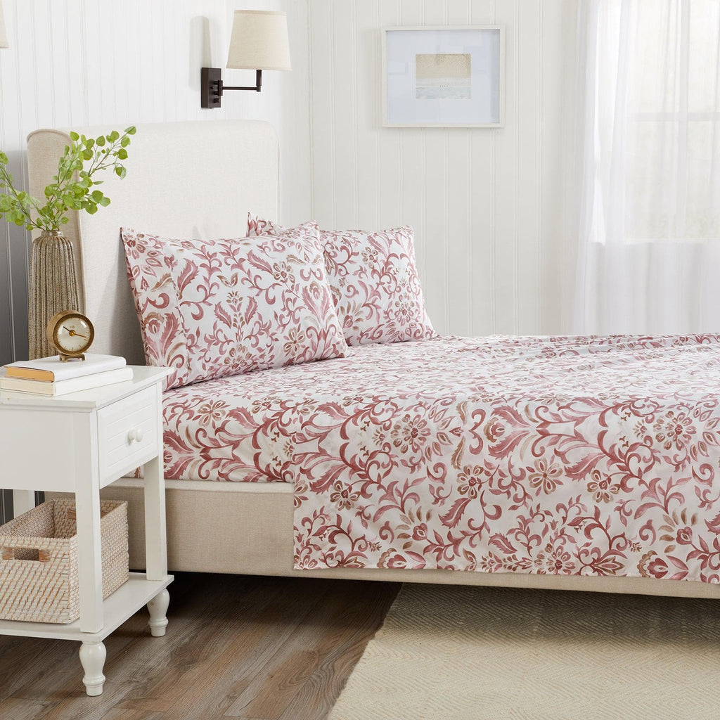 Great Bay Home Sheets 4 Piece Watercolor Floral Microfiber Sheet - Delia Collection Decorate your bedroom decor with gorgeous microfiber sheets. This set features a hand-designed watercolor floral print in beautiful colors. The soft microfiber will feel delicately soft against your skin, while the pattern will elevate your decor for the new seasons. So grab this sheet set and fall into cozy, soft bed sheets every night.