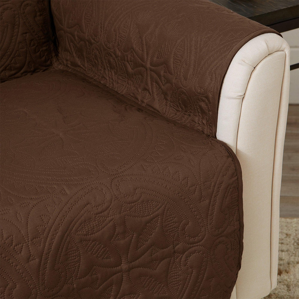 Great Bay Home Slipcovers Reversible Furniture Protector - Elenor Collection Medallion Solid Furniture Protector|Elenor Collection:Great Bay Home