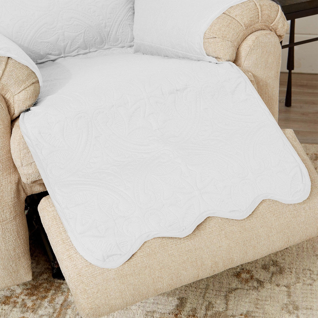 Great Bay Home Slipcovers Reversible Furniture Protector - Elenor Collection Medallion Solid Furniture Protector|Elenor Collection:Great Bay Home