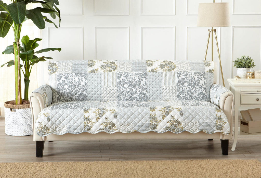 Great Bay Home Slipcovers Sofa / Grey Reversible Furniture Protector - Langdon Collection Reversible Furniture Protector | Langdon Luxe Collection by Great Bay Home