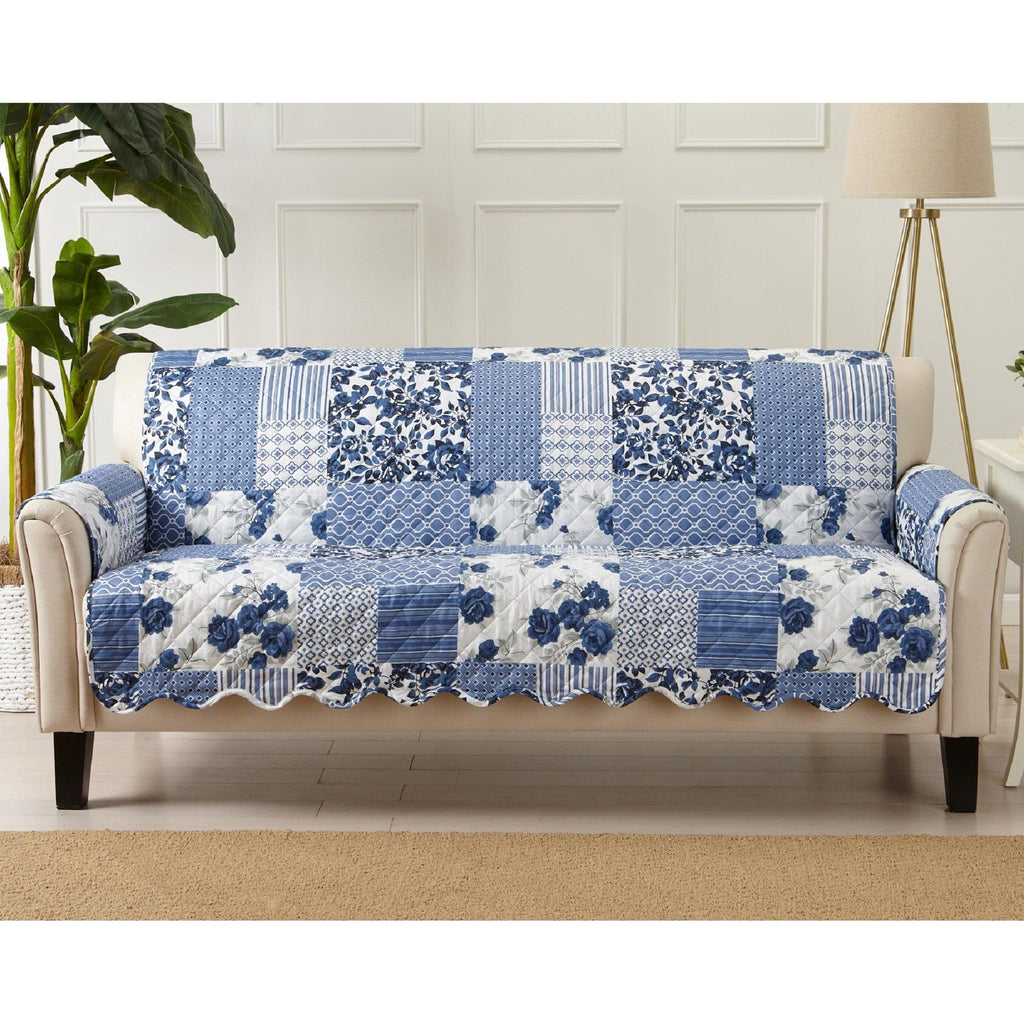 Great Bay Home Slipcovers Sofa / Navy Reversible Furniture Protector - Langdon Collection Reversible Furniture Protector | Langdon Luxe Collection by Great Bay Home