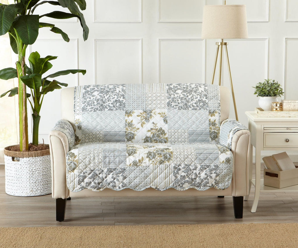 Great Bay Home Slipcovers Loveseat / Grey Reversible Furniture Protector - Langdon Collection Reversible Furniture Protector | Langdon Luxe Collection by Great Bay Home