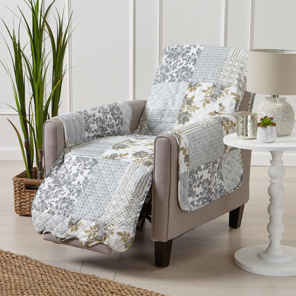 Great Bay Home Slipcovers Recliner / Grey Reversible Furniture Protector - Langdon Collection Reversible Furniture Protector | Langdon Luxe Collection by Great Bay Home