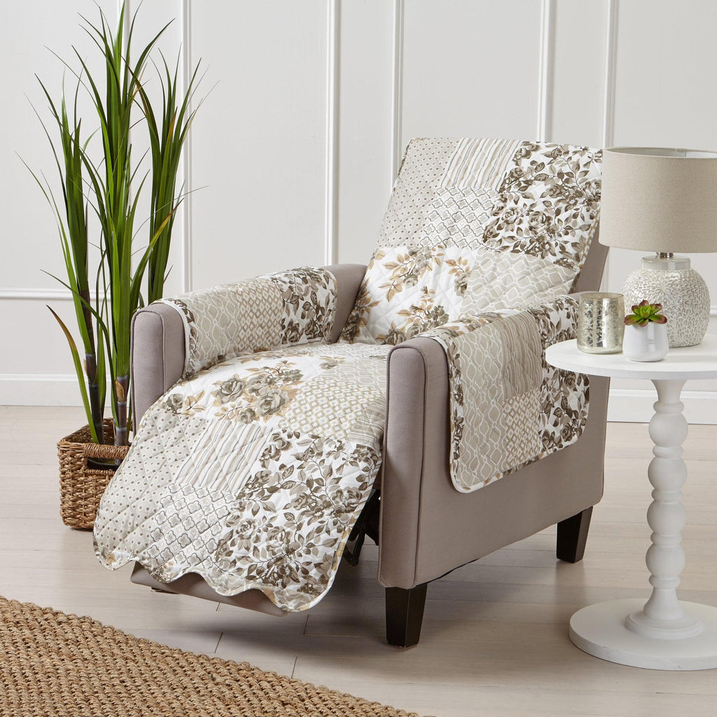 Great Bay Home Slipcovers Recliner / Taupe Reversible Furniture Protector - Langdon Collection Reversible Furniture Protector | Langdon Luxe Collection by Great Bay Home