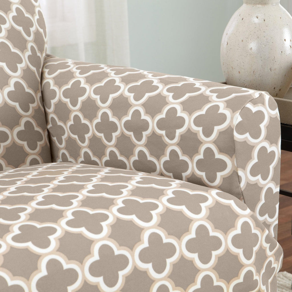 Great Bay Home Slipcovers Twill Stretch Slipcover - Fallon Collection Strapless Stretch Slipcovers | Fallon Collection by Great Bay Home