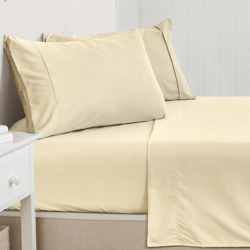 greatbayhome 4 Piece Solid Microfiber Sheet - Amara Collection 4 Piece Solid Microfiber Sheet | Amara Collection by Great Bay Home