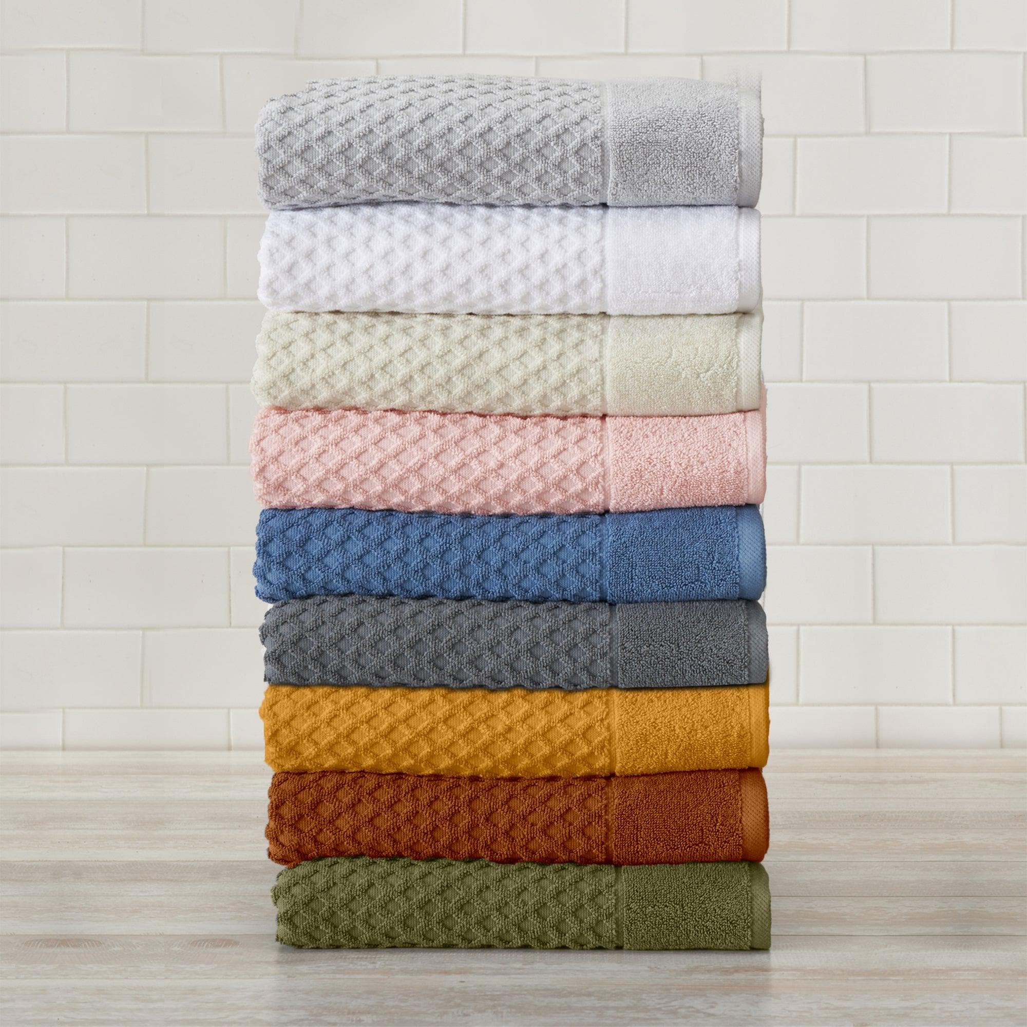 100% Cotton Quick-Dry Bath Towels | Grayson Collection Great Bay Home Hand Towel (6-pack) / Optic White