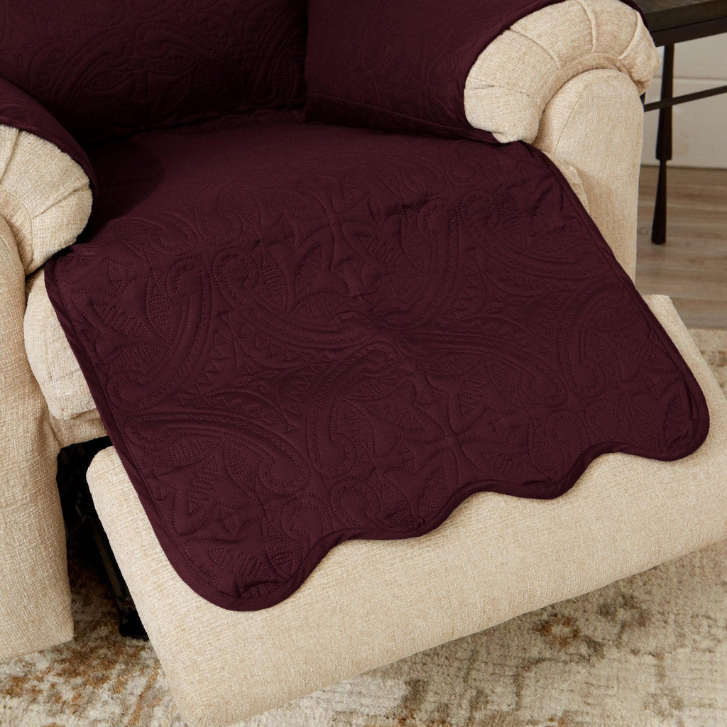 greatbayhome Slipcovers Reversible Furniture Protector - Elenor Collection Medallion Solid Furniture Protector|Elenor Collection:Great Bay Home