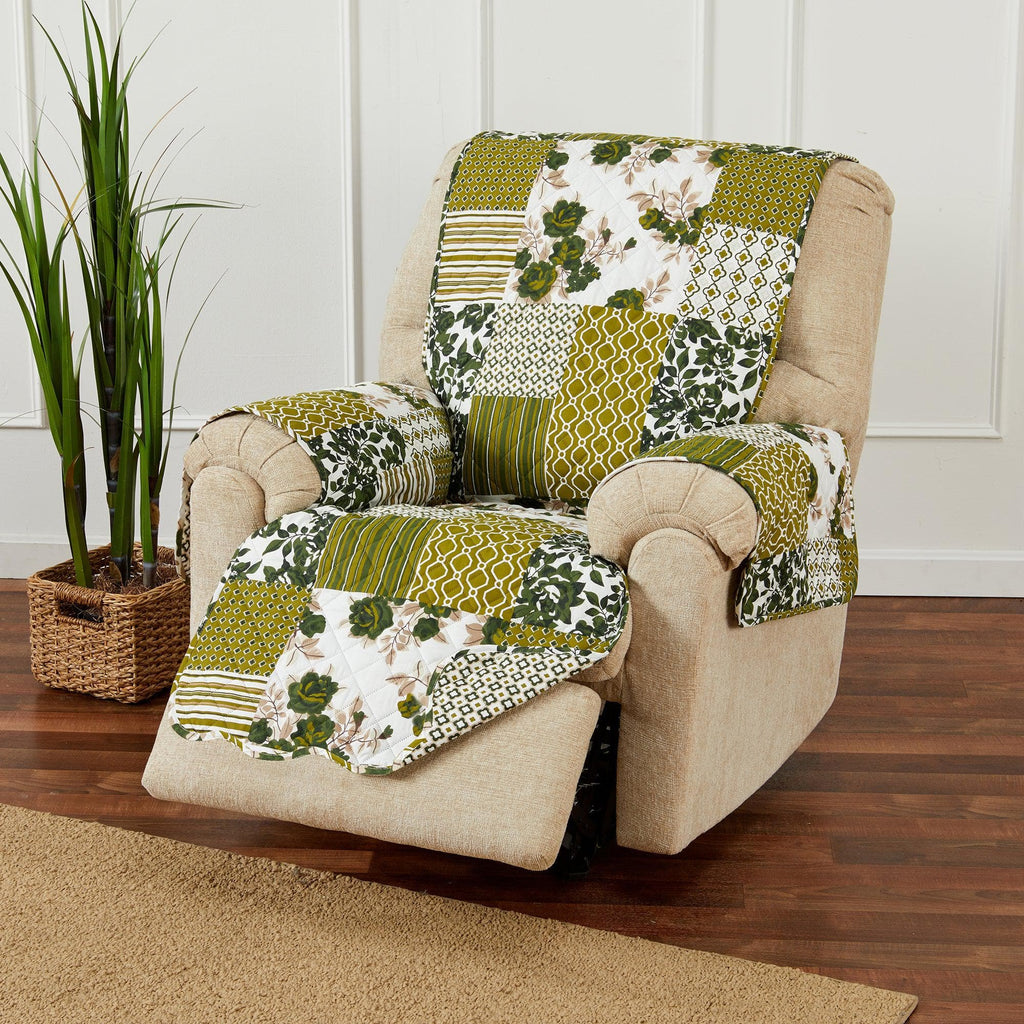 greatbayhome Slipcovers Recliner / Olive Reversible Furniture Protector - Langdon Collection Reversible Furniture Protector | Langdon Luxe Collection by Great Bay Home